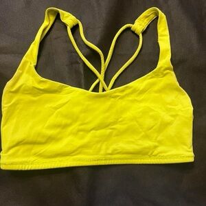 Lululemon Athletica Vibrant Yellow Sports Bra